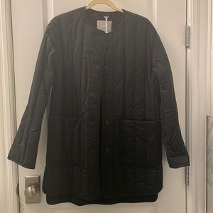 Everlane Black Quilted Coat